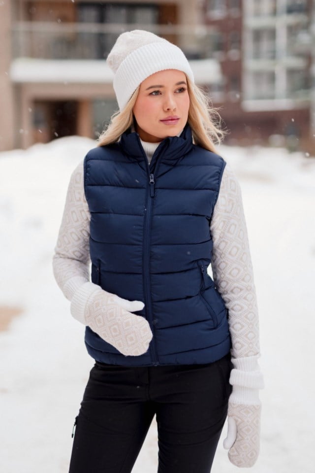 Nordtoppen vattert vest Black Dame - 1