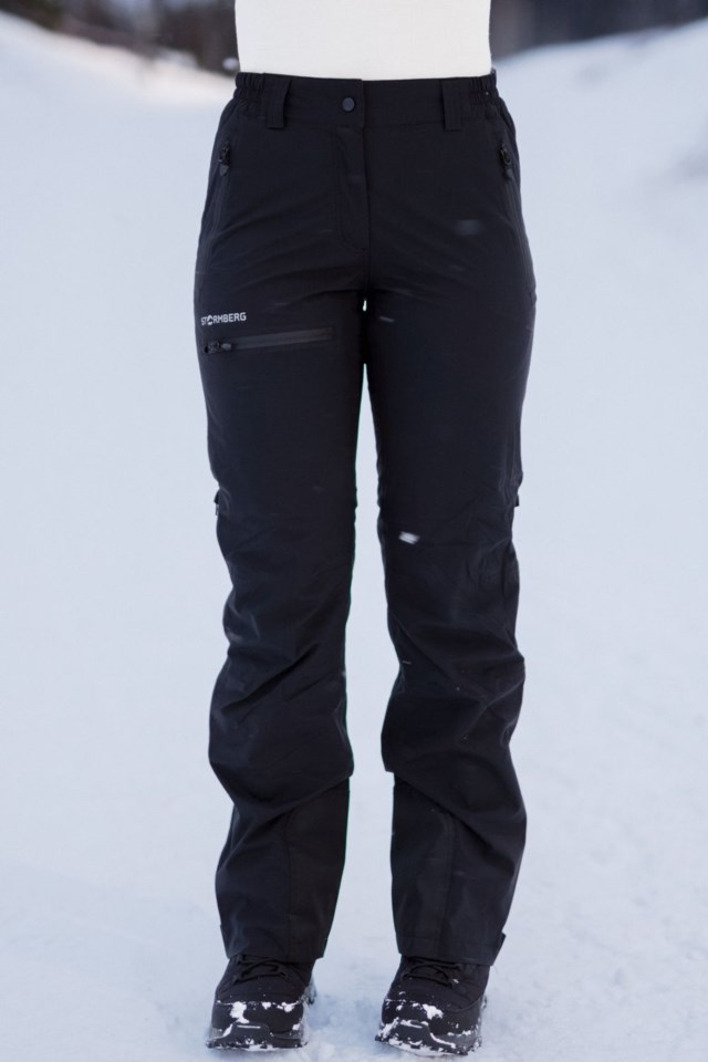 Trolltunga skallbukse m/ 2-veis zip Black Dame - 1