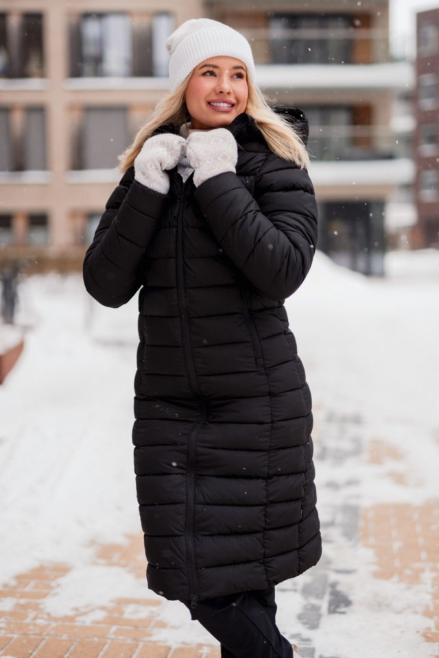 Nordtoppen lang parkas Black Dame - 1