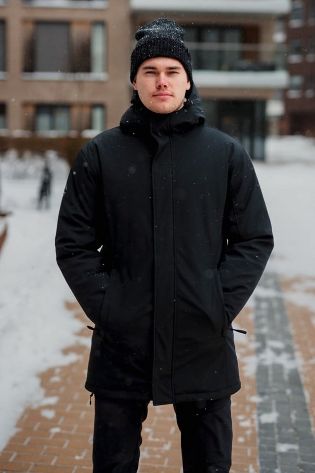 Østisen vattert parkas Black Herre - 1