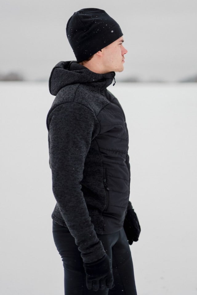 Stave resirkulert hybridjakke Black Herre - 1