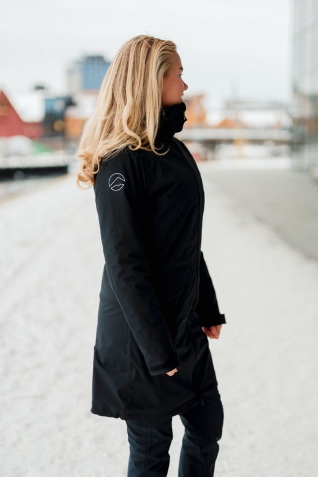 Vestfjorden vattert lettvekts skallparkas Black Dame - 1