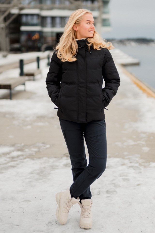 Svalbard dunjakke Black Dame - 1