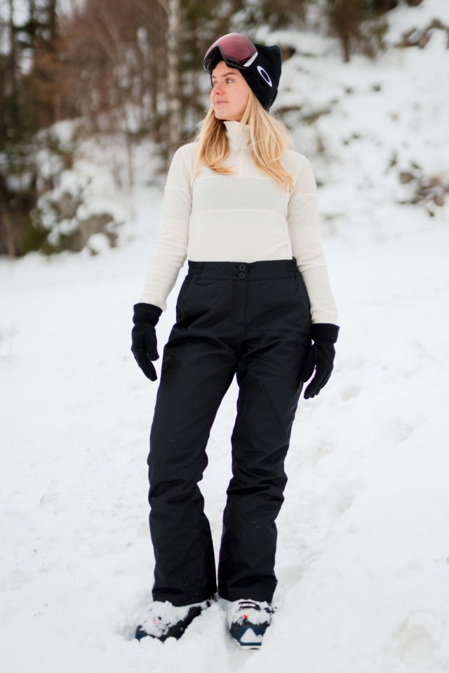 Kvitfjell vattert bukse Black Dame - 1