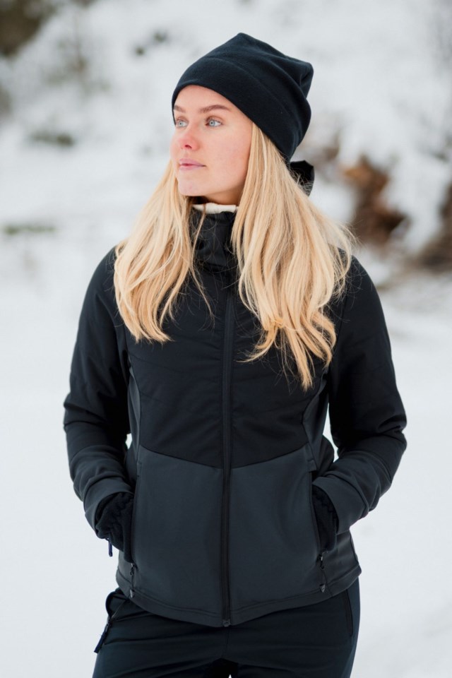Hafjell hybrid softshelljakke Black Dame - 1