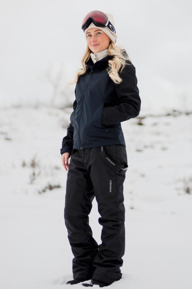 Kvitfjell vattert selebukse Black Dame - 1