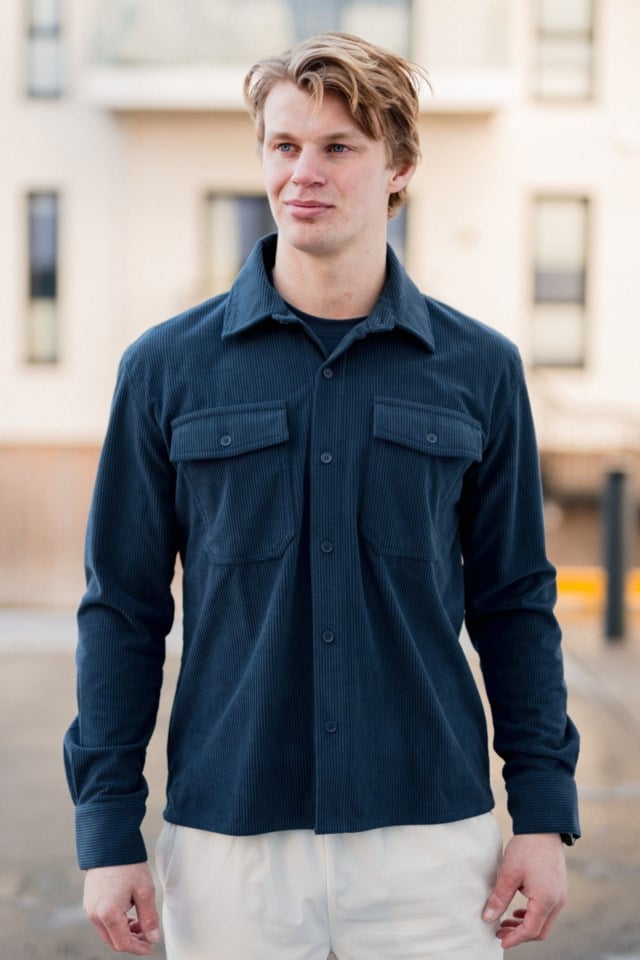 Numedal cord turskjorte Blue Unisex - 1