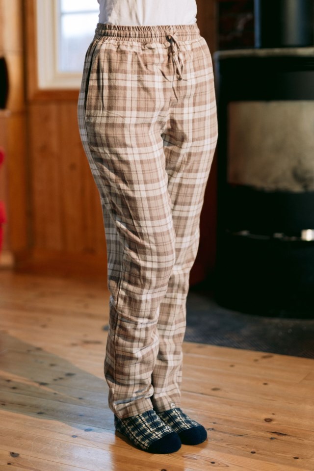 Myken flanell pysjbukse Beige Unisex - 1