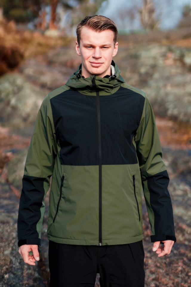 Geiranger fôret skalljakke Black|Green Herre - 1