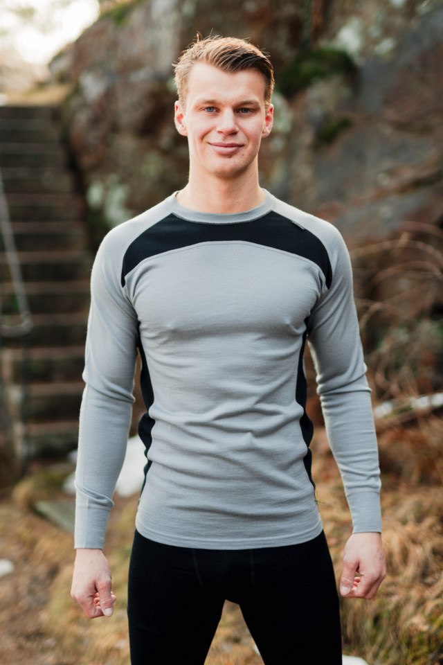 Polarfjell ulltrøye Grey Herre - 1