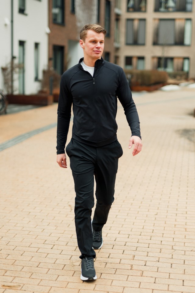 Sørmarka teknisk Half Zip genser Black Herre - 1