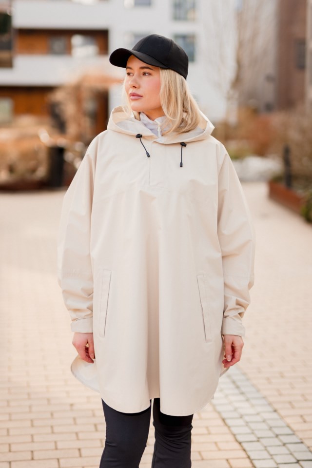 Harstad skallponcho unisex Beige Unisex - 1