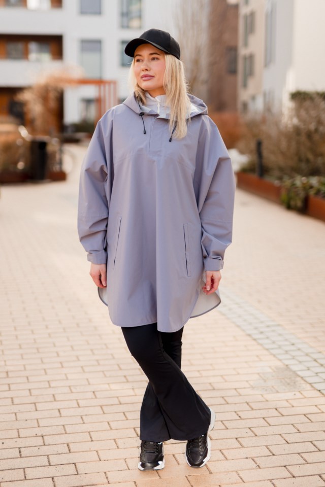 Harstad skallponcho unisex Purple Unisex - 1