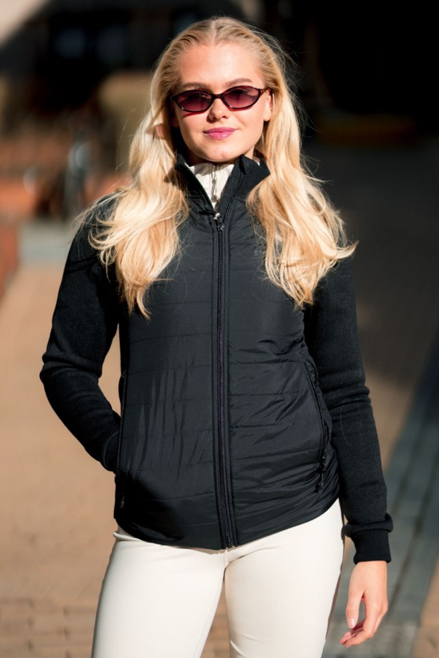 Bogstad resirkulert hybridjakke Black Dame - 1