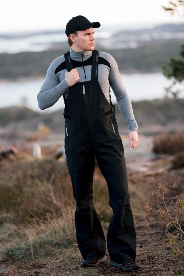 Romsdal 3-lags teknisk salopette skallselebukse Black Herre - 1
