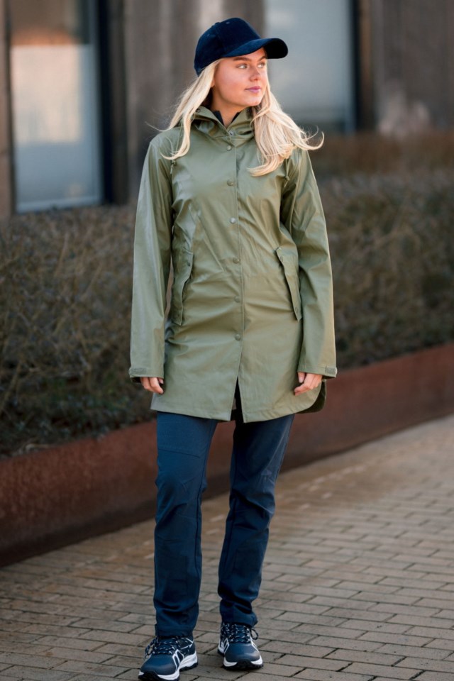Nordsjø regnparkas Green Dame - 1