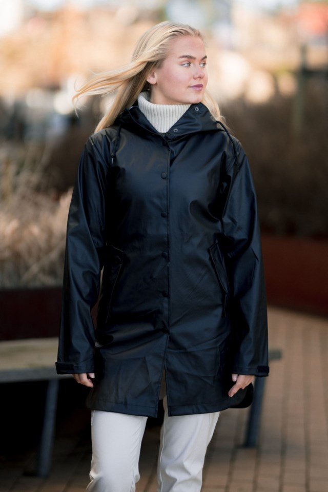 Nordsjø regnparkas Black Dame - 1