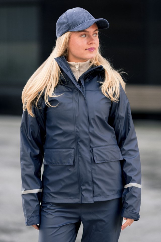 Lofoten lettvekts regnjakke Blue Dame - 1