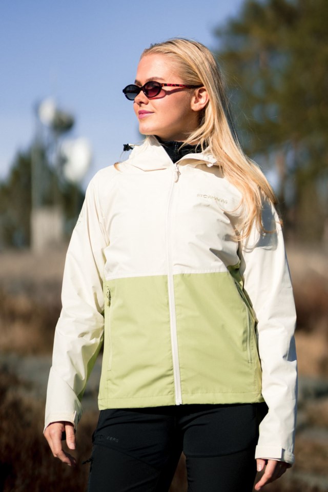 Stryn skalljakke Beige|Green Dame - 1