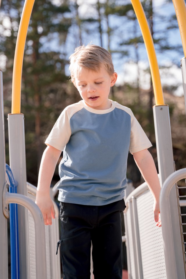 Elvestein stretch t-skjorte barn 1-7 Blue Barn - 1