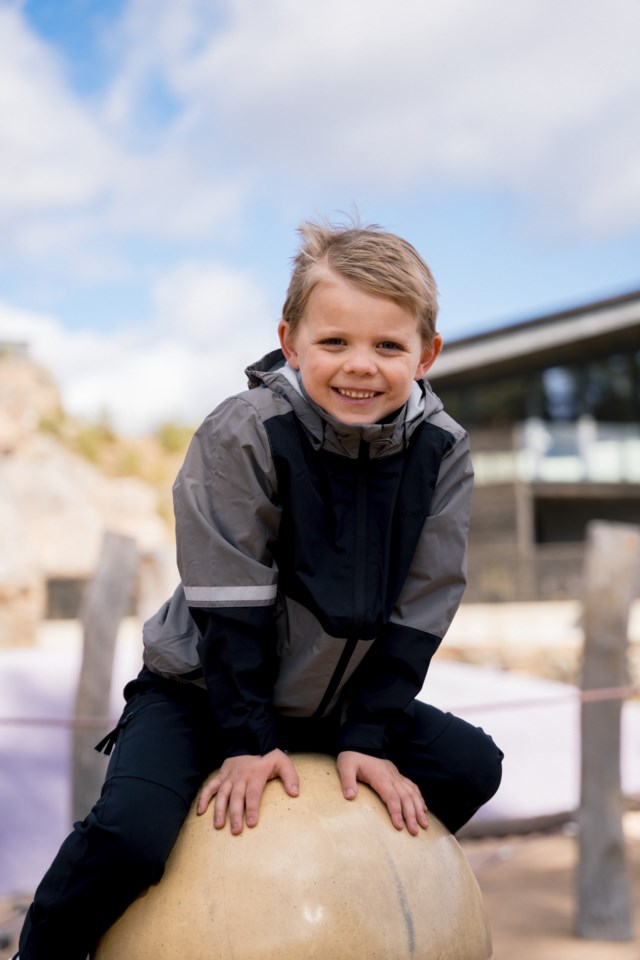 Geiranger fôret skalljakke barn 1-7 Black|Grey Barn - 1