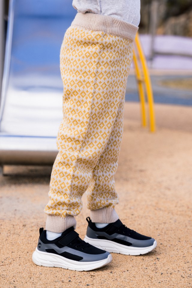 Nordstien strikkebukse barn 1-7 Beige|Yellow Barn - 1