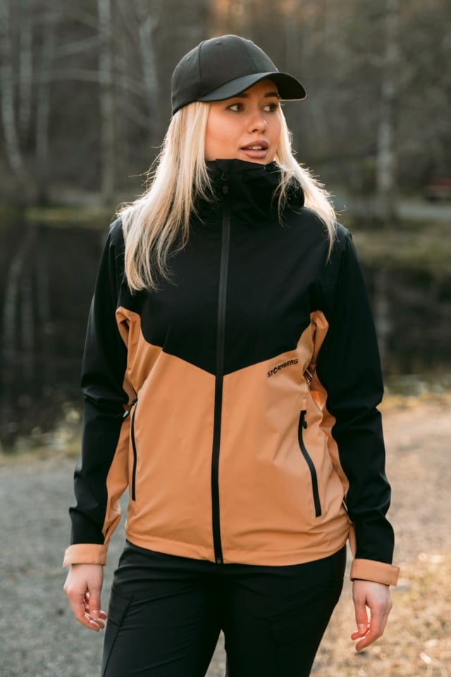 Fauskånebba skalljakke Black|Brown Dame - 1