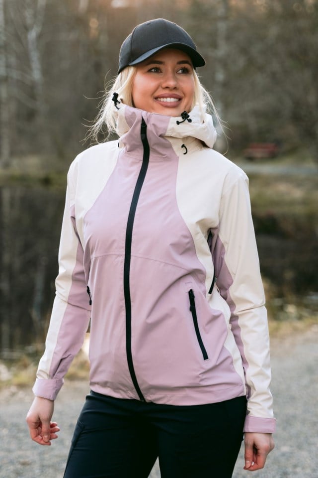 Trolltunga skalljakke Beige|Pink Dame - 1