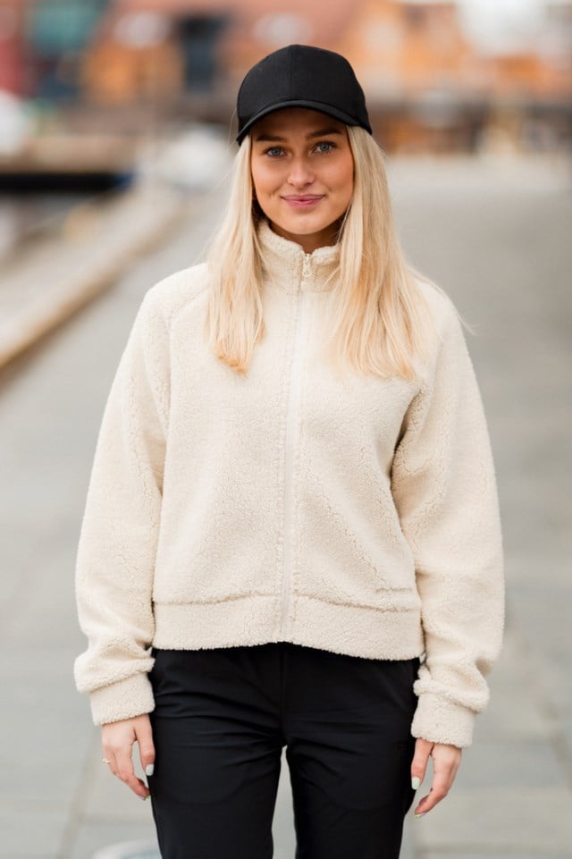 Drammen sherpa fleecejakke Beige Dame - 1
