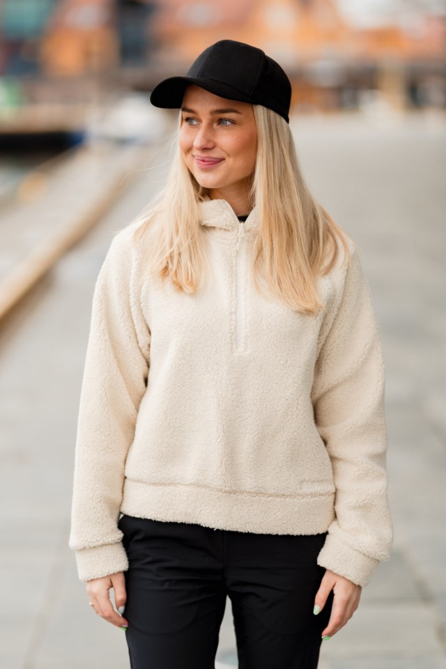 Drammen sherpa hettegenser Beige Dame - 1