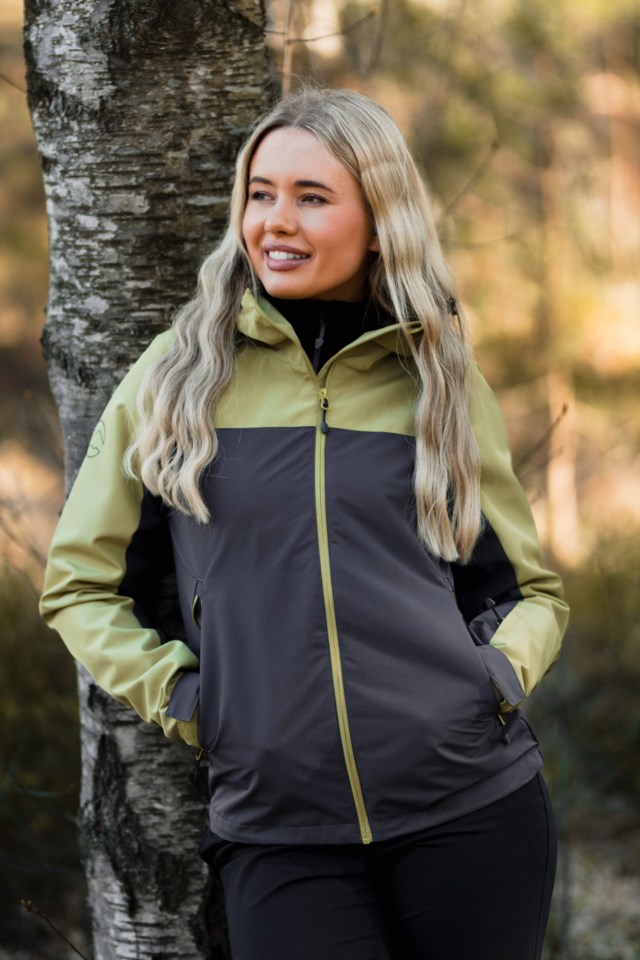 Kvitfjord skalljakke Grey|Green Dame - 1