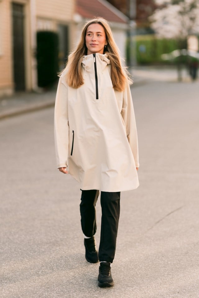 Lofotregn skallponcho White Unisex - 1