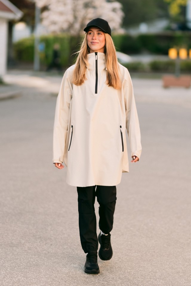 Lofotregn skallponcho White Unisex - 1