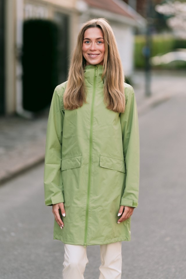 Fjørland lettvekts skallparkas Green Dame - 1
