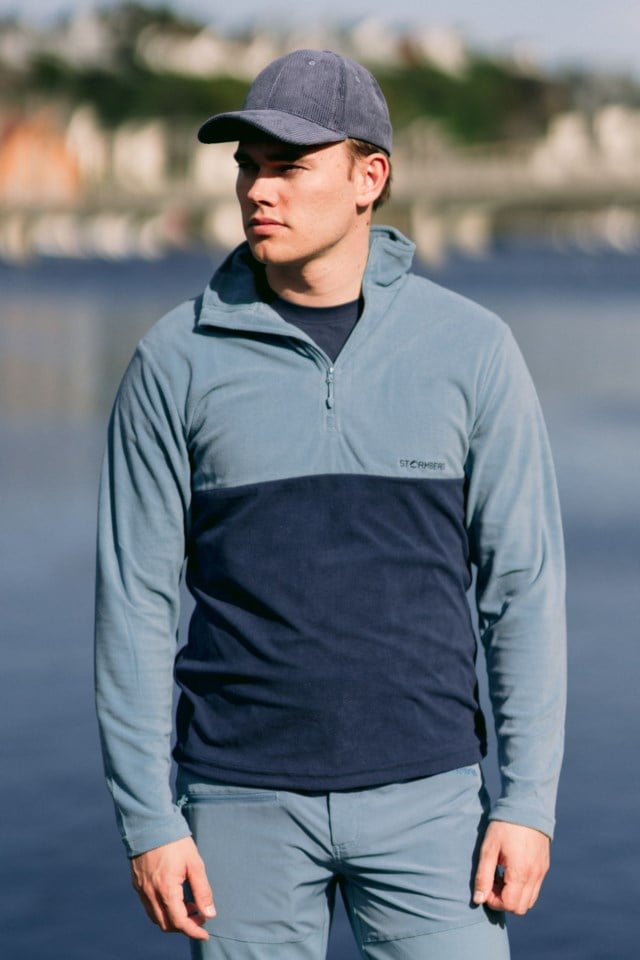 Utvær Half Zip fleecegenser Blue Herre - 1