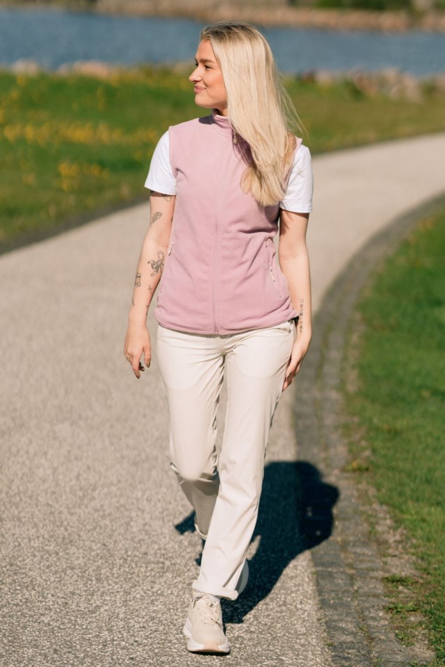 Utvær fleecevest Pink Dame - 1