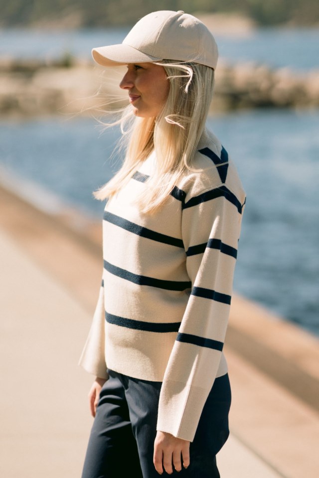 Granåsen polo strikkegenser Blue Dame - 1