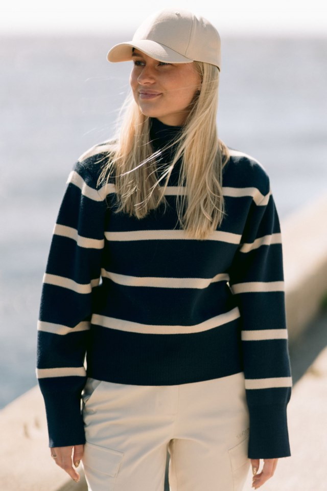 Granåsen polo strikkegenser Blue Dame - 1