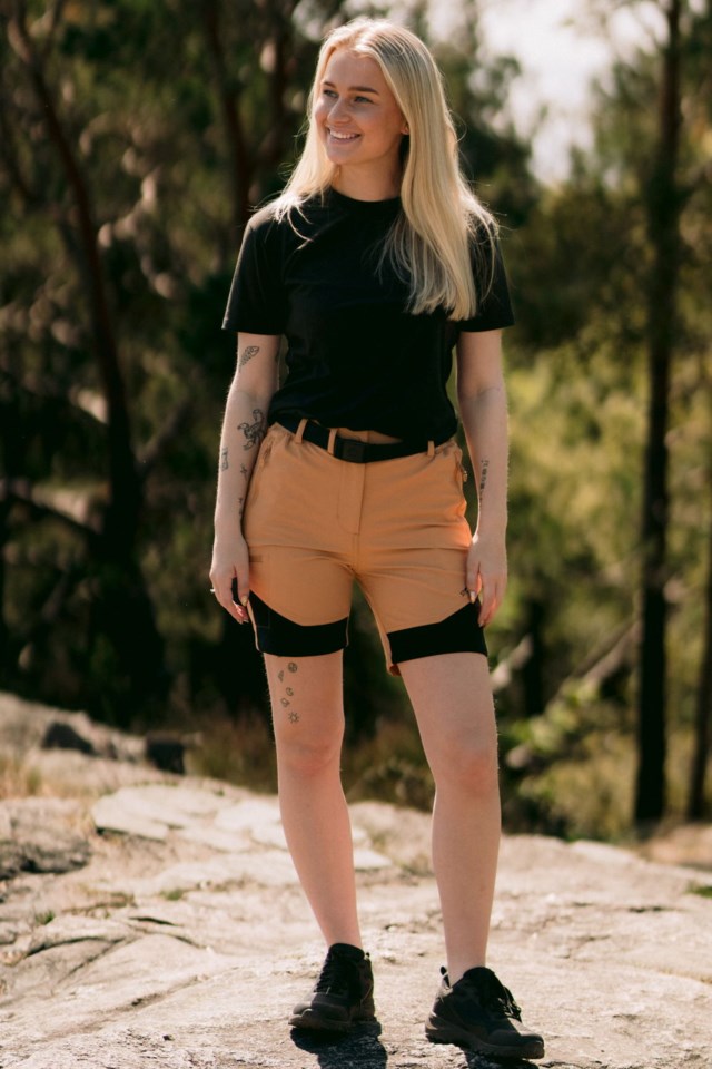 Fauskånebba turshorts Brown|Black Dame - 1