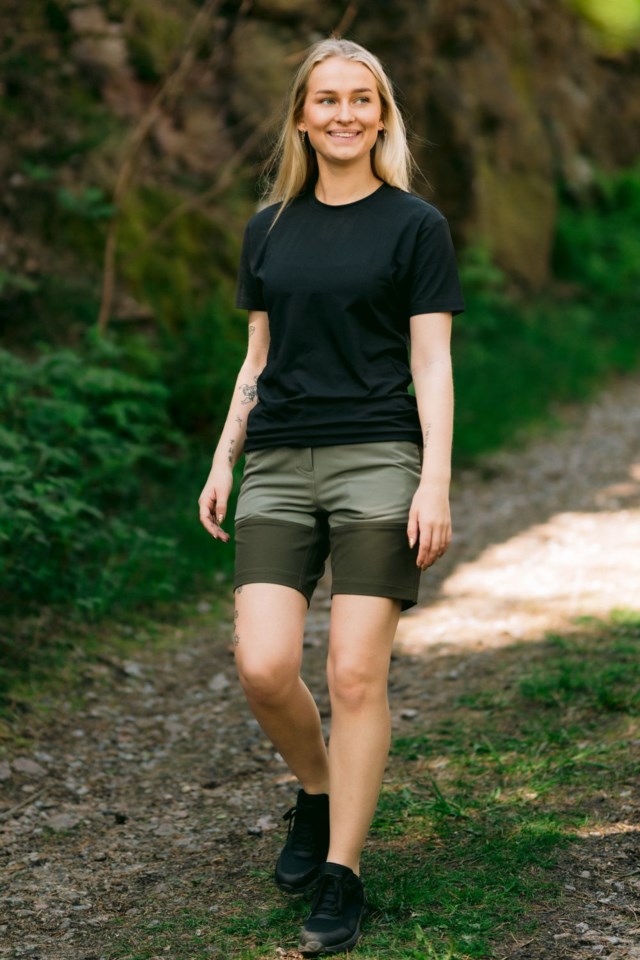 Fjellmarka turshorts Green Dame - 1