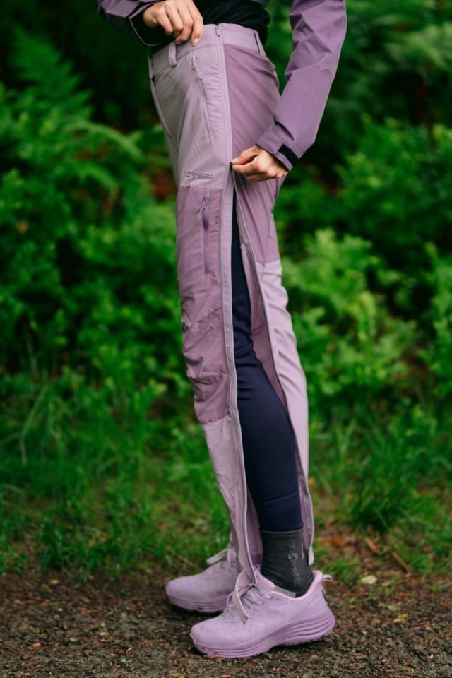 Hettpiggen lettvekts Zip-Off turbukse Purple Dame - 1