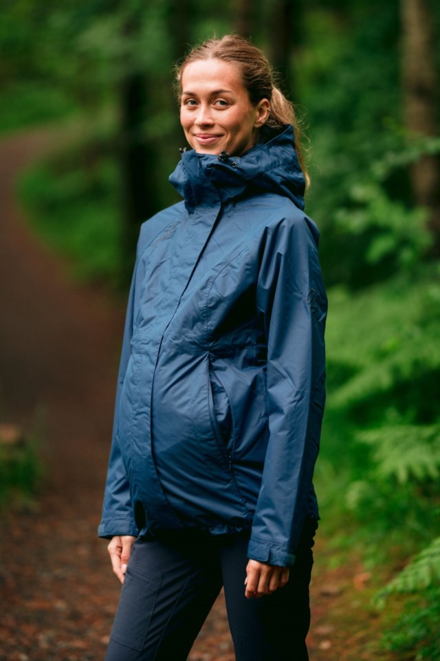 Mobu utvidbar skalljakke Grey|Blue Dame - 1