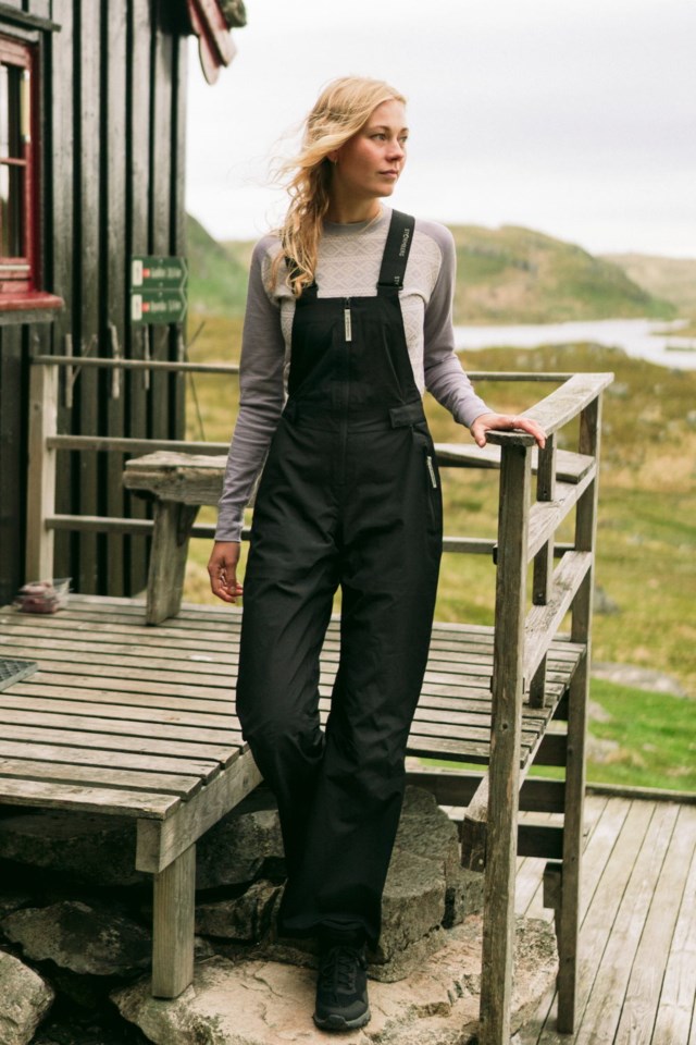 Romsdal 3-lags teknisk salopette skallselebukse Black Dame - 1