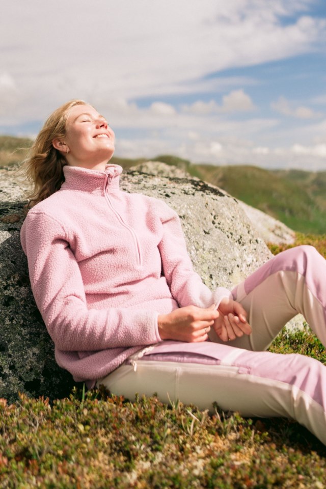 Polarfjord lang sherpagenser Pink Dame - 1