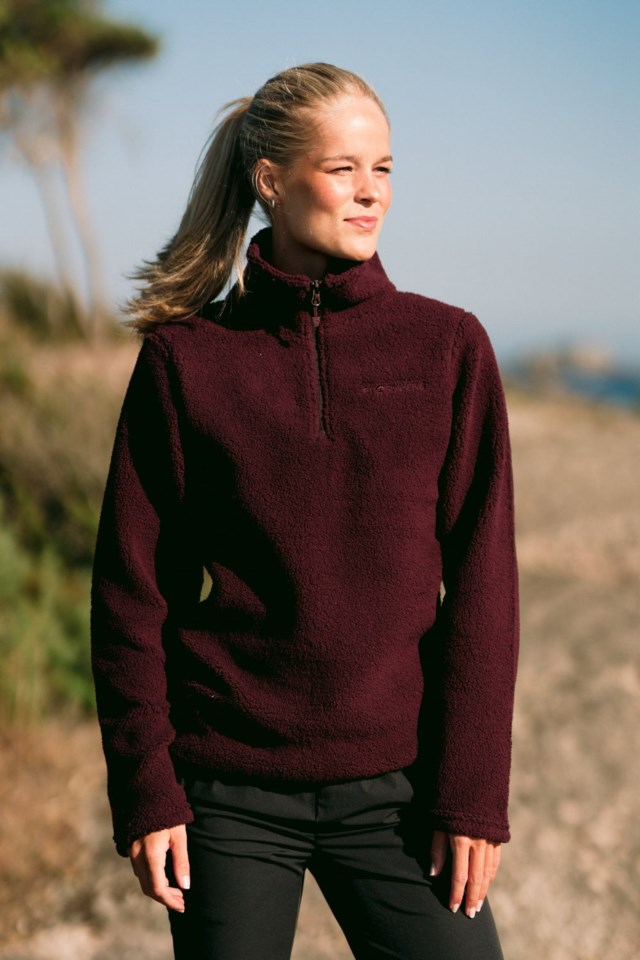 Hamar sherpa Half Zip genser Purple Dame - 1