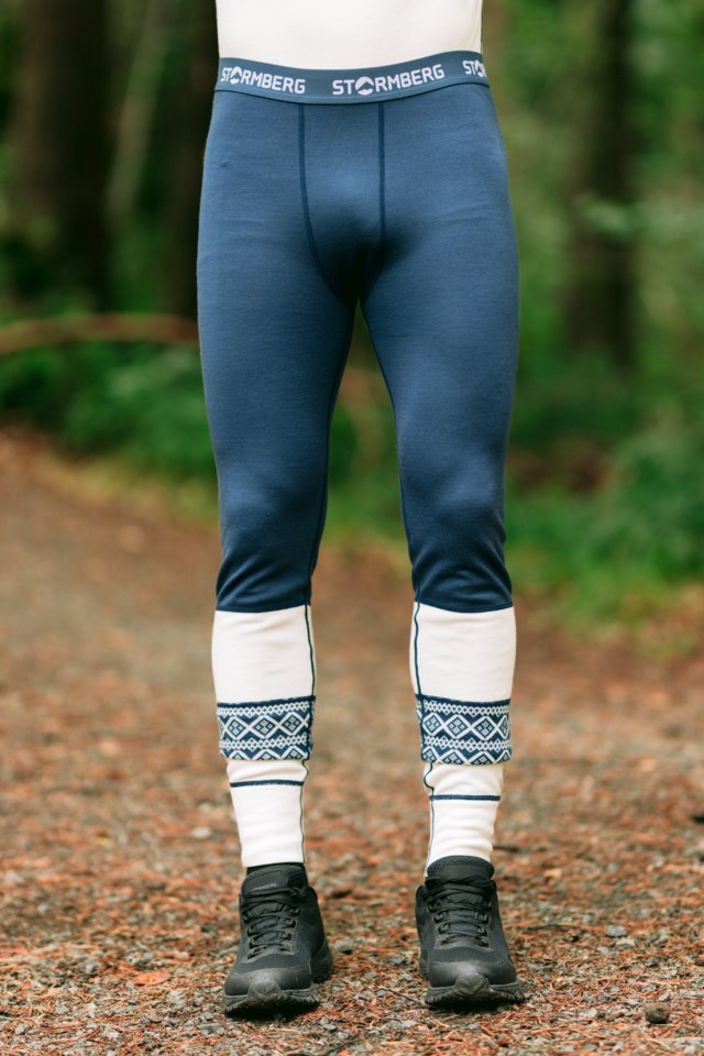 Hardanger 2-lags ullongs White|Blue Herre - 1