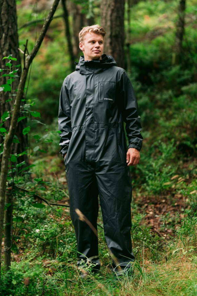 Regnklar regndress Black Herre - 1