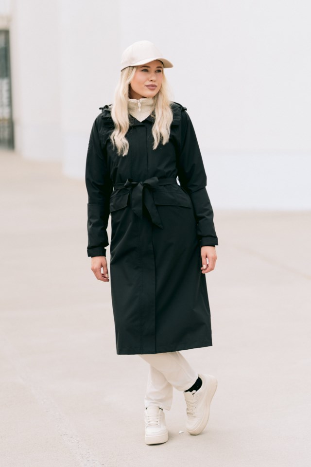 Svolvær lang skallparkas Black Dame - 1
