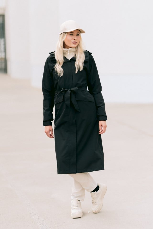 Svolvær lang skallparkas Black Dame - 1