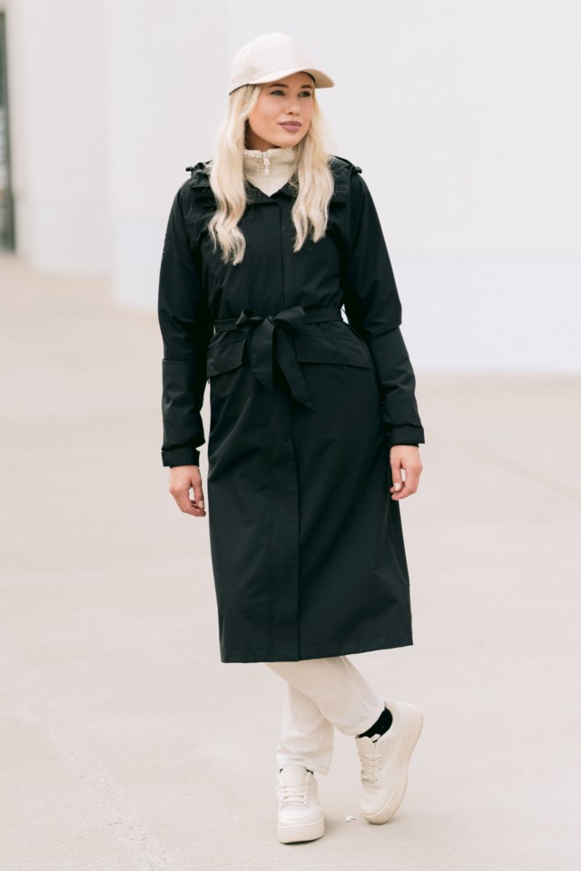 Svolvær lang skallparkas Black Dame - 1